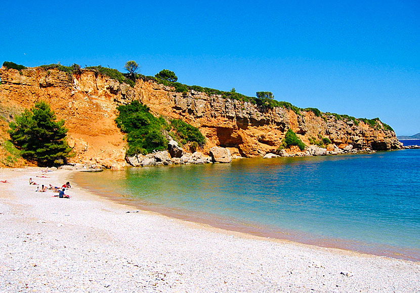 The best beaches on Alonissos. Kokinokastro beach.