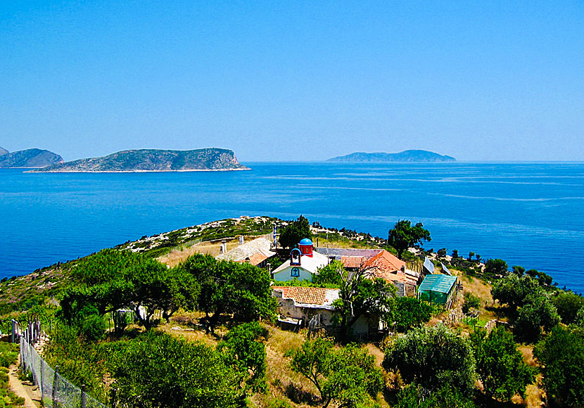 Monastery of Kyra Panagia in the Marine National Park on Alonissos.