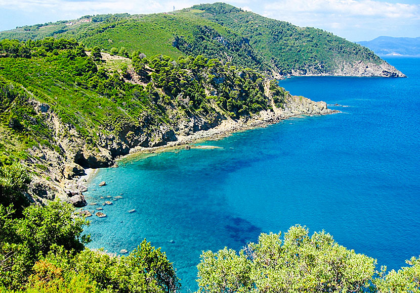 View of Skopelos from the church of Agioi Anargiri on Alonissos.