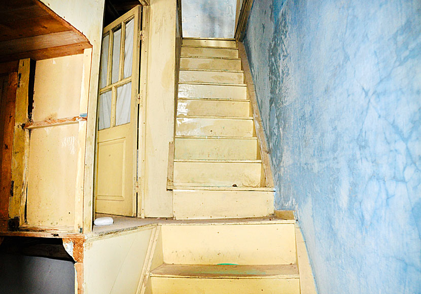 Abandoned houses in Kastro in upper Chora on Alonissos.