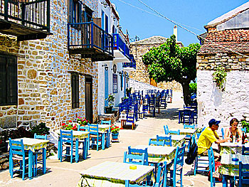 The village Chora on Alonissos.