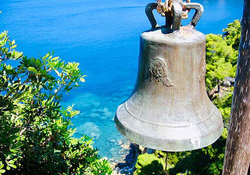 Beautiful church bells outside Greek monasteries, churches and chapels.