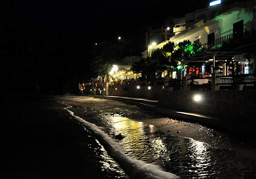 Above the beach in Patitiri are several good tavernas, ouzerias and bars.