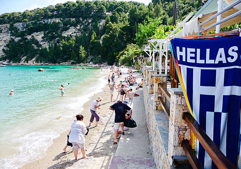 Patitiri beach on Alonissos in the Sporades.