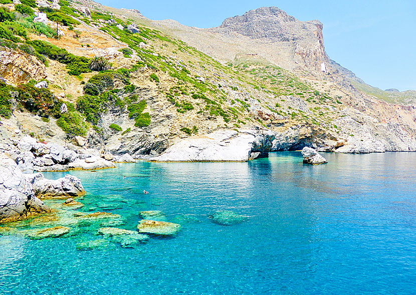 Agia Anna in Amorgos is my favorite for snorkeling in Greece. 