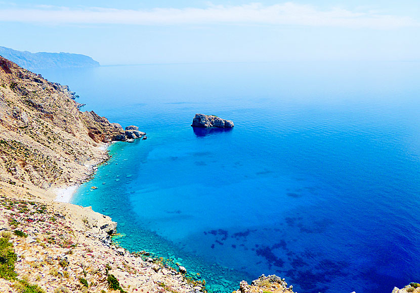 From the monastery on Amorgos you have fantastic view of The Big Blue.