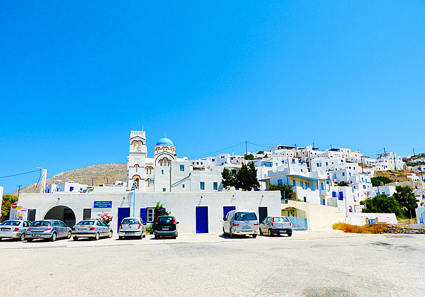 The village of Tholaria on northern Amorgos in the Cyclades