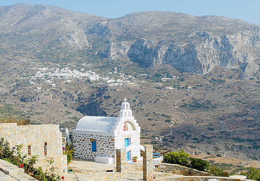 Langada and Machos seen from Tholaria in Amorgos.