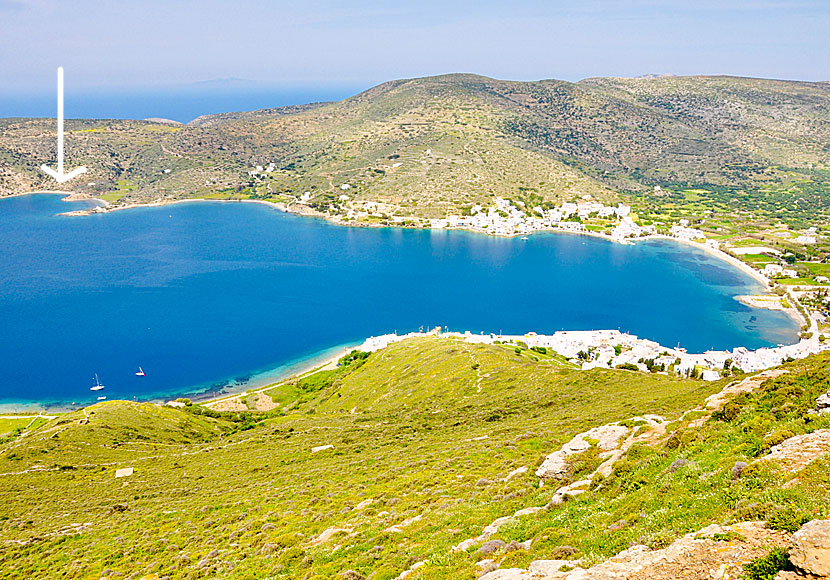 Maltezi beach on Amorgos in the Cyclades.