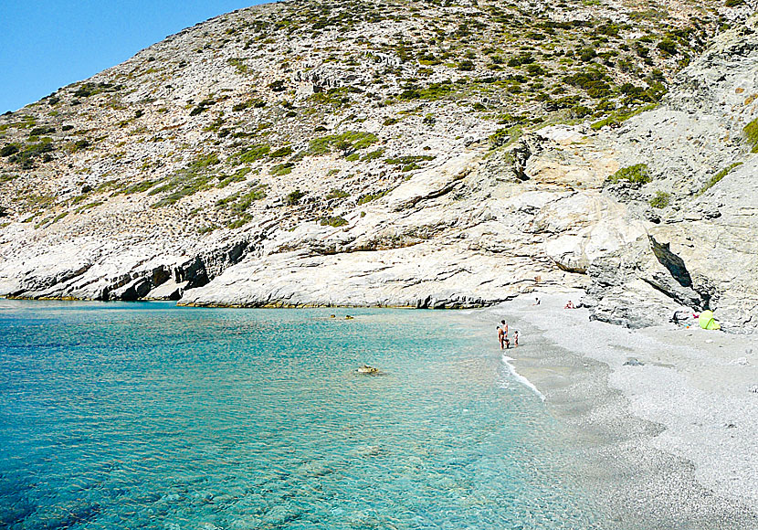 Mouros beach on Amorgos.