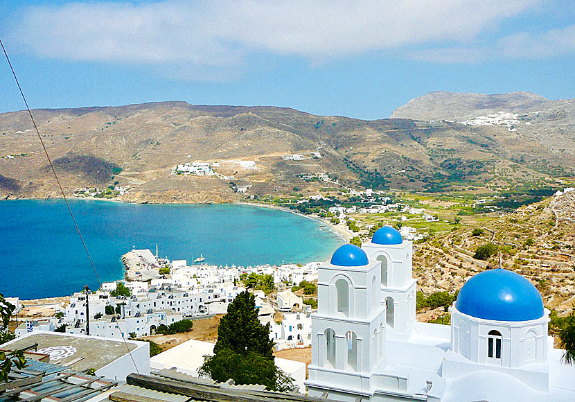 The beautiful church in Kato Potamos on Amorgos in the Small Cyclades.