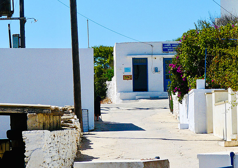 The car-free village of Vroutsi on Amorgos.