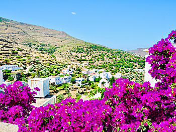 The village of Aidonia on Andros.