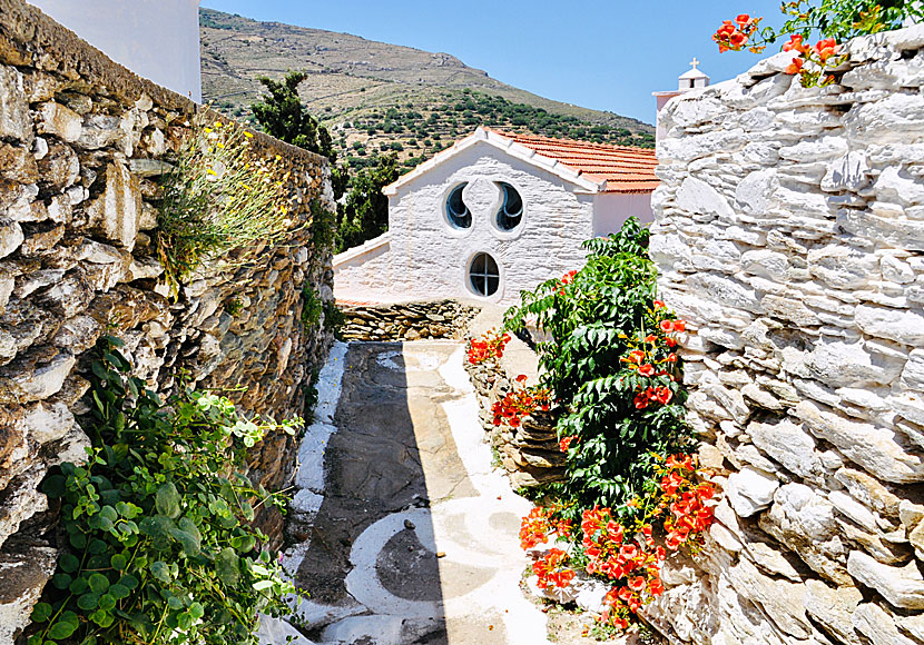 Aidonia church on Andros in the Cyclades.