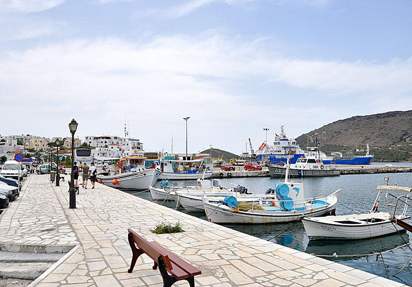 Gavrio port on Andros.
