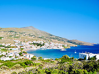 The village of Batsi on Andros.