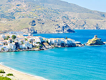 The village of Chora on Andros.