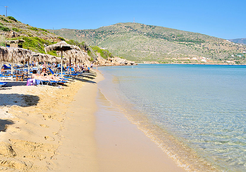 Don't miss Chryssi Ammos beach when visiting Agios Petros beach on Andros.