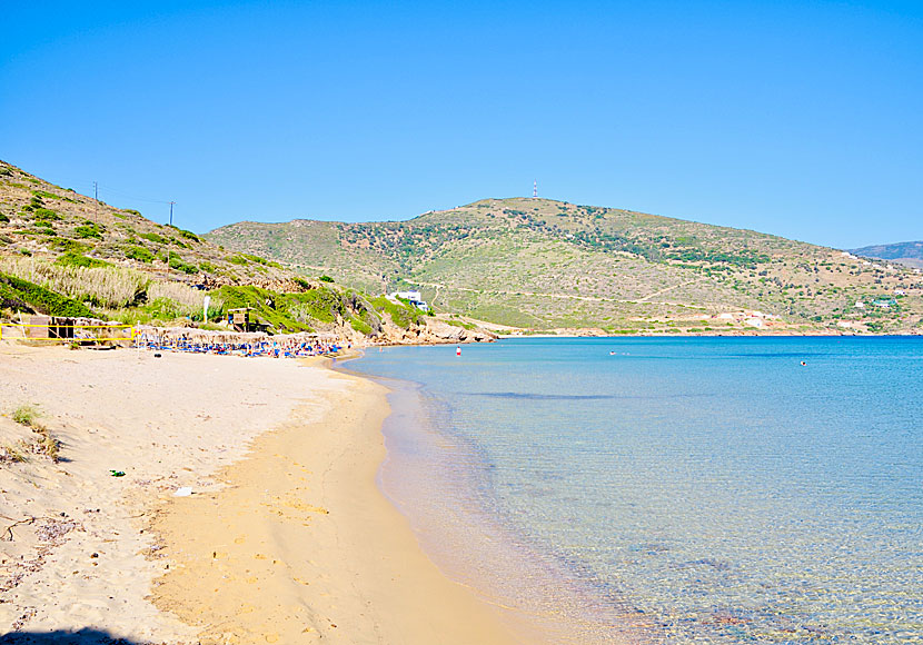 Chryssi Ammos beach, also called Golden Sand beach.