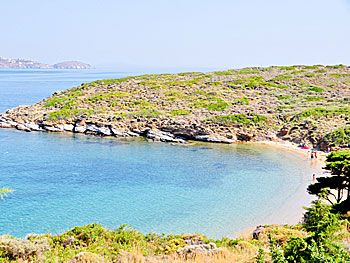 Kolona beach on Andros.