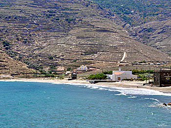 Milos beach on Andros.