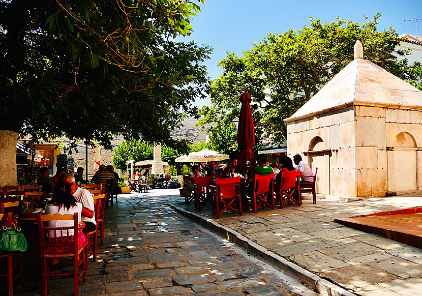 Good tavernas and restaurants in the upper part of Andros town.