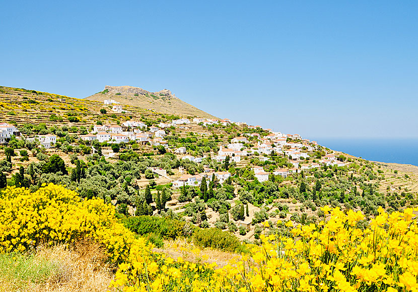 The nice village of Stenies near Chora on Andros.