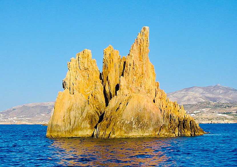 Agios Spiridon islands between Paros and Antiparos in the Cyclades.