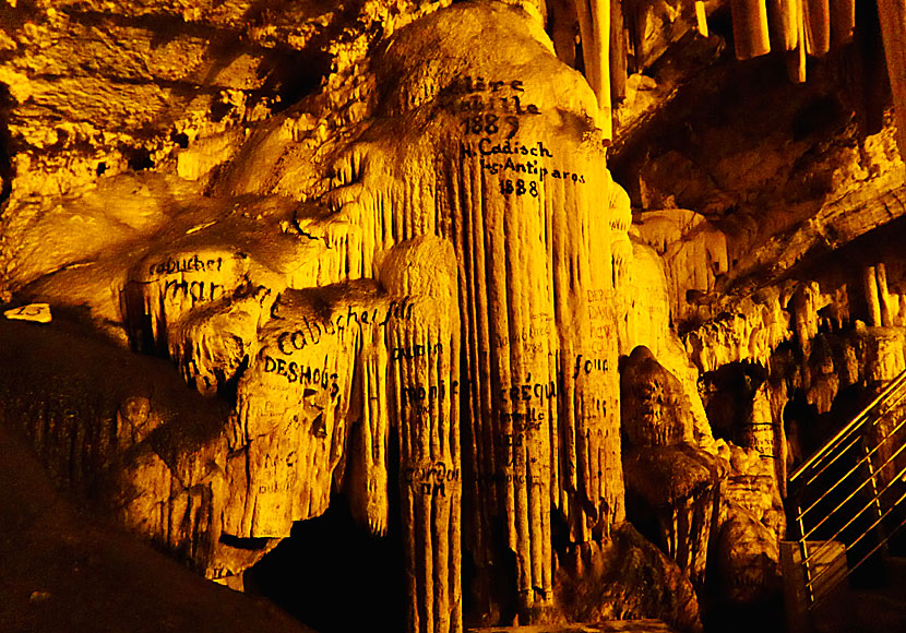 Don't miss Antiparos Cave when you travel to the Cyclades in Greece.