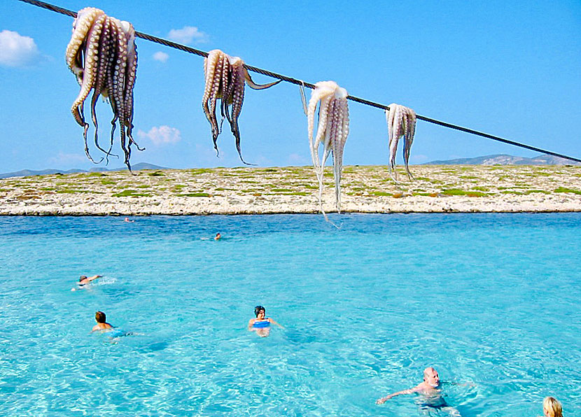 Don't miss going on a boat trip when you travel to the island of Antiparos in Greece.