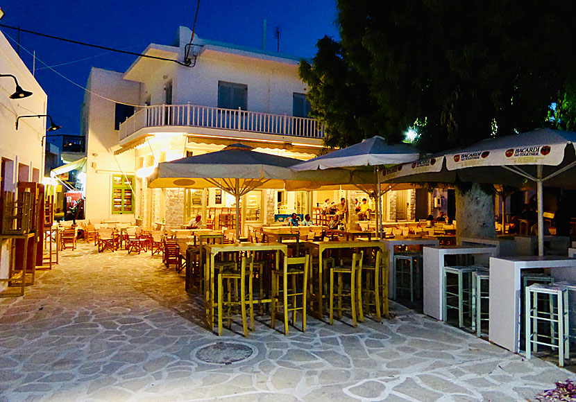 The square of Chora on Antiparos.