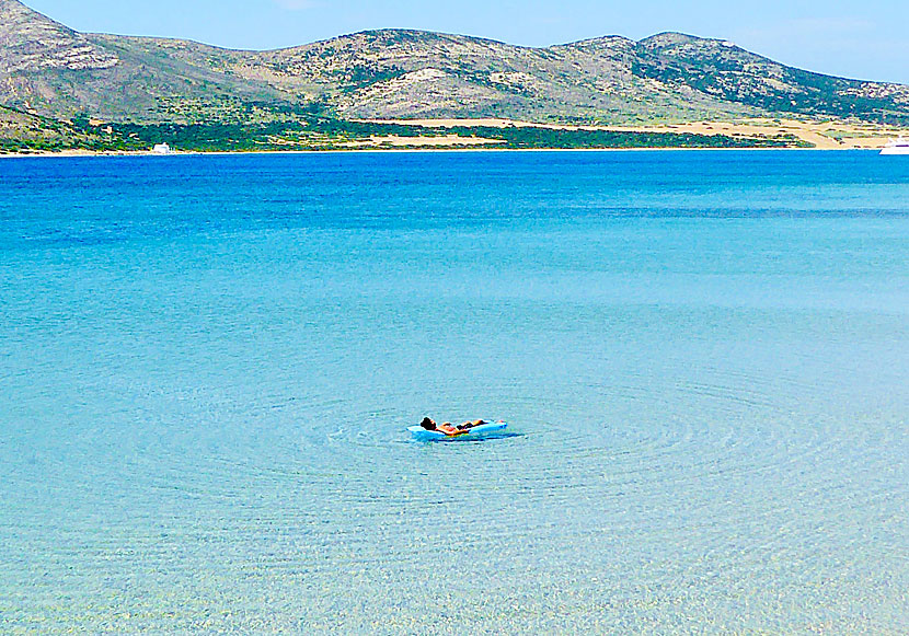 The wonderful water at Agios Georgios beach is perfect for those who like to snorkel.