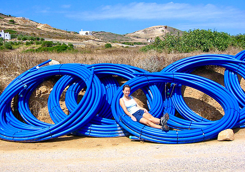 Hiking trails on Antiparos.