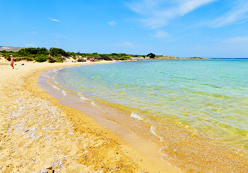 Nudist beach on Antiparos in the Cyclades.