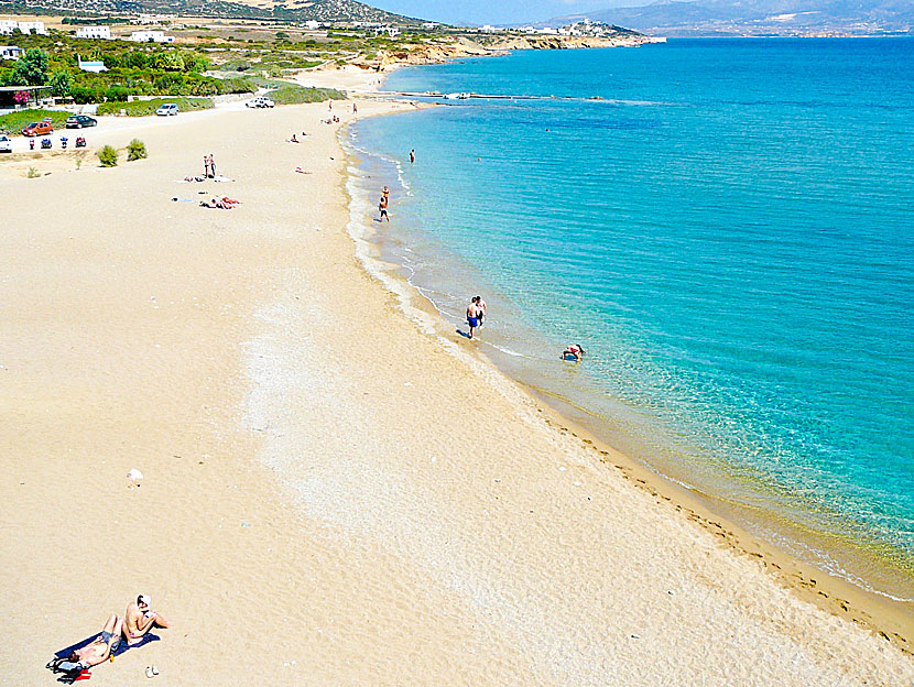 Soros beach on Antiparos in the Cyclades.