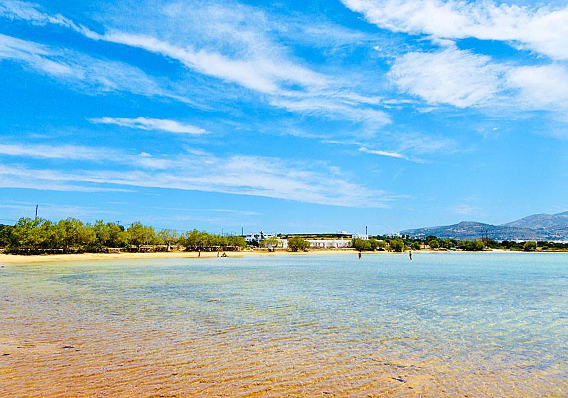 Agios Spiridonas beach in Chora on Antiparos.