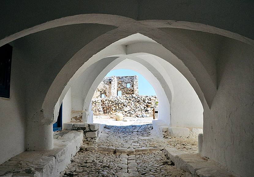 he magnificent entrance to The Kastro on Astypalea in Greece.