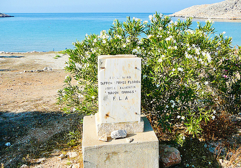 Boulevard Tapoon Springs Florida that goes from Emborio to Chorio in Chalki island.