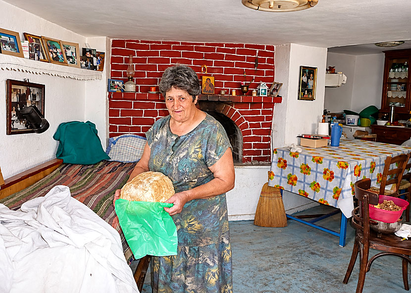 Bakery in Mesta on Chios in Greece.