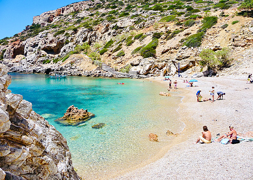 Don't miss Vroulidia beach when you visit Pyrgi on the greek island of Chios. 