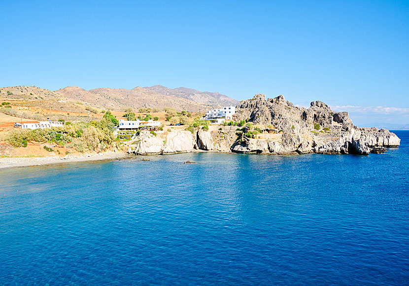 Cozy genuine Agios Pavlos on the coast south of Rethymnon in Crete.