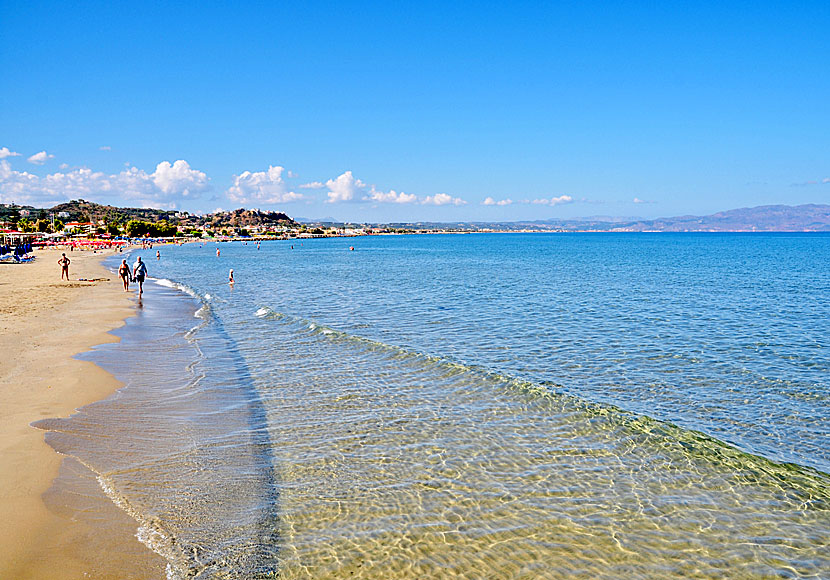 Agia Marina just west of Chania is a very popular tourist destination.