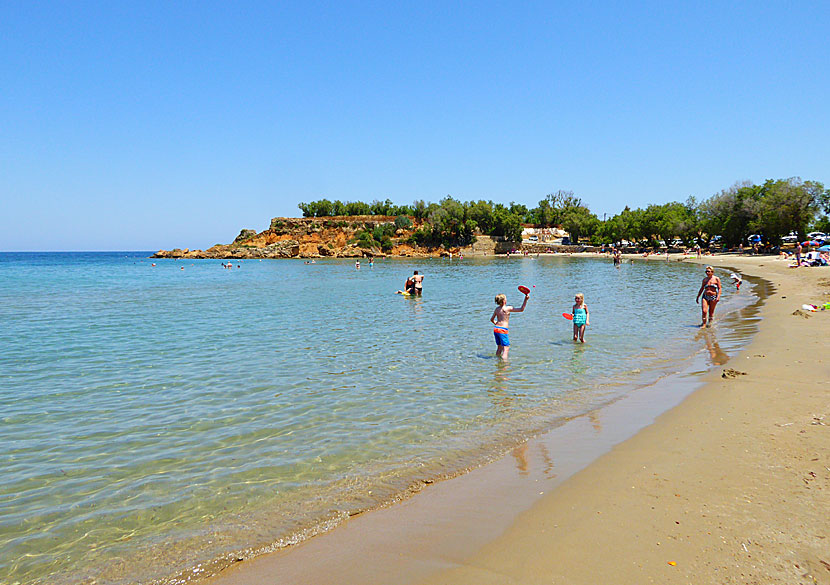 Agii Apostoli beach west of Chania in Crete.