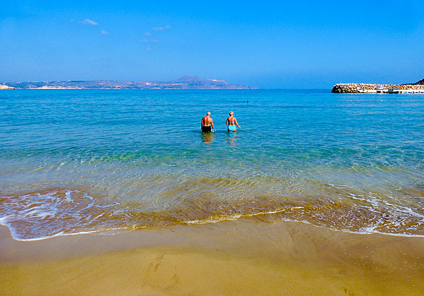 Almyrida beach east of Chania in Crete.