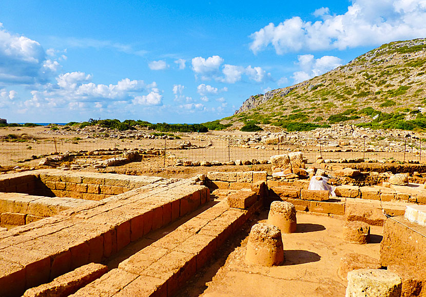 The ancient city of Falassarna in western Crete.