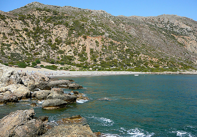Anidri beach, Ammoudia beach or Gialiskari beach. Paleochora. Crete.