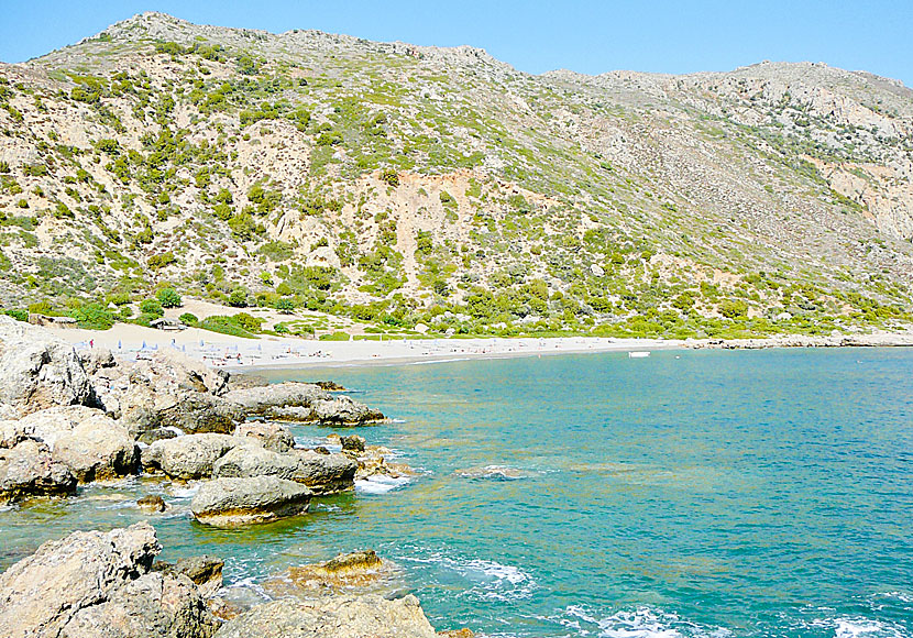 Anidri beach, Ammoudia beach or Gialiskari beach. Paleochora. Crete.