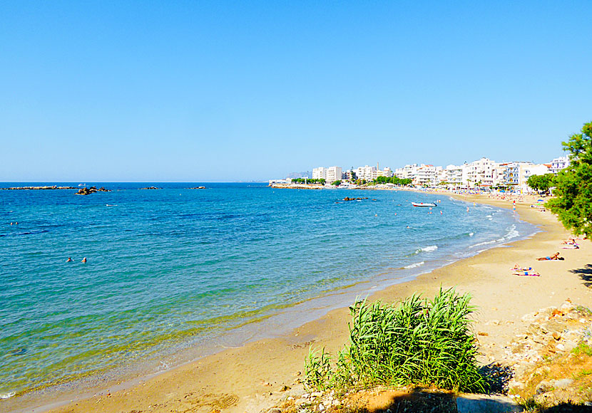 The nearest beach is in Nea Chora which is near Chania.