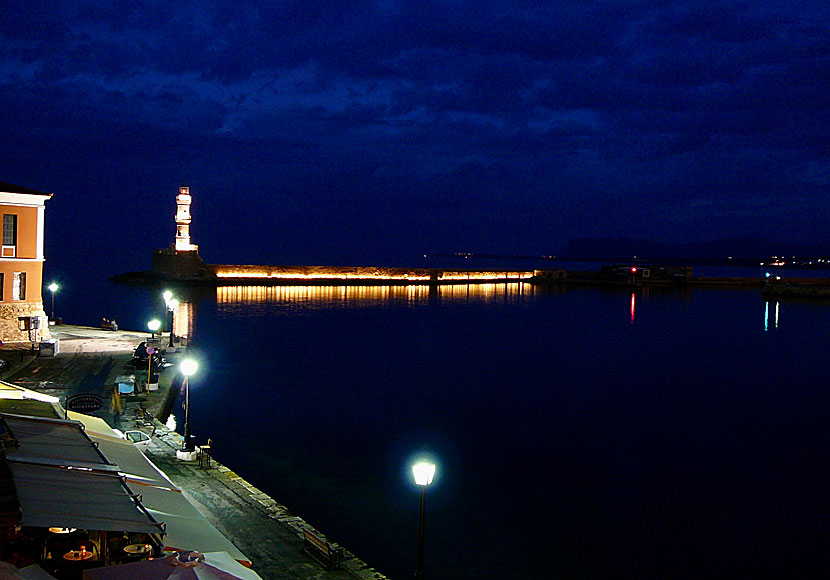 Hotels in the Venetian port of Chania in Crete.