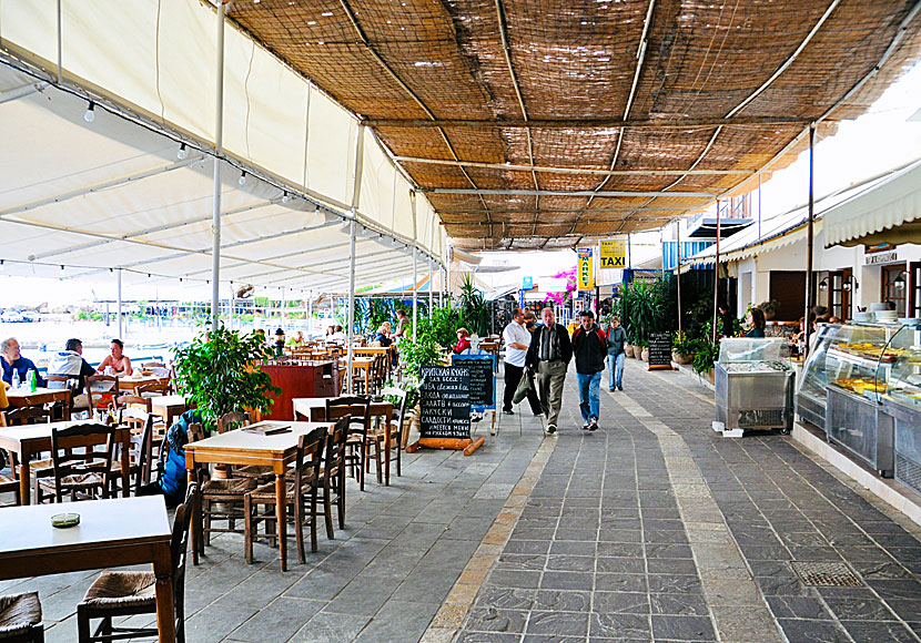 Restaurants in Chora Sfakion. Crete.